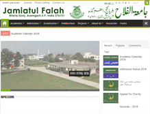 Tablet Screenshot of jamiatulfalah.org